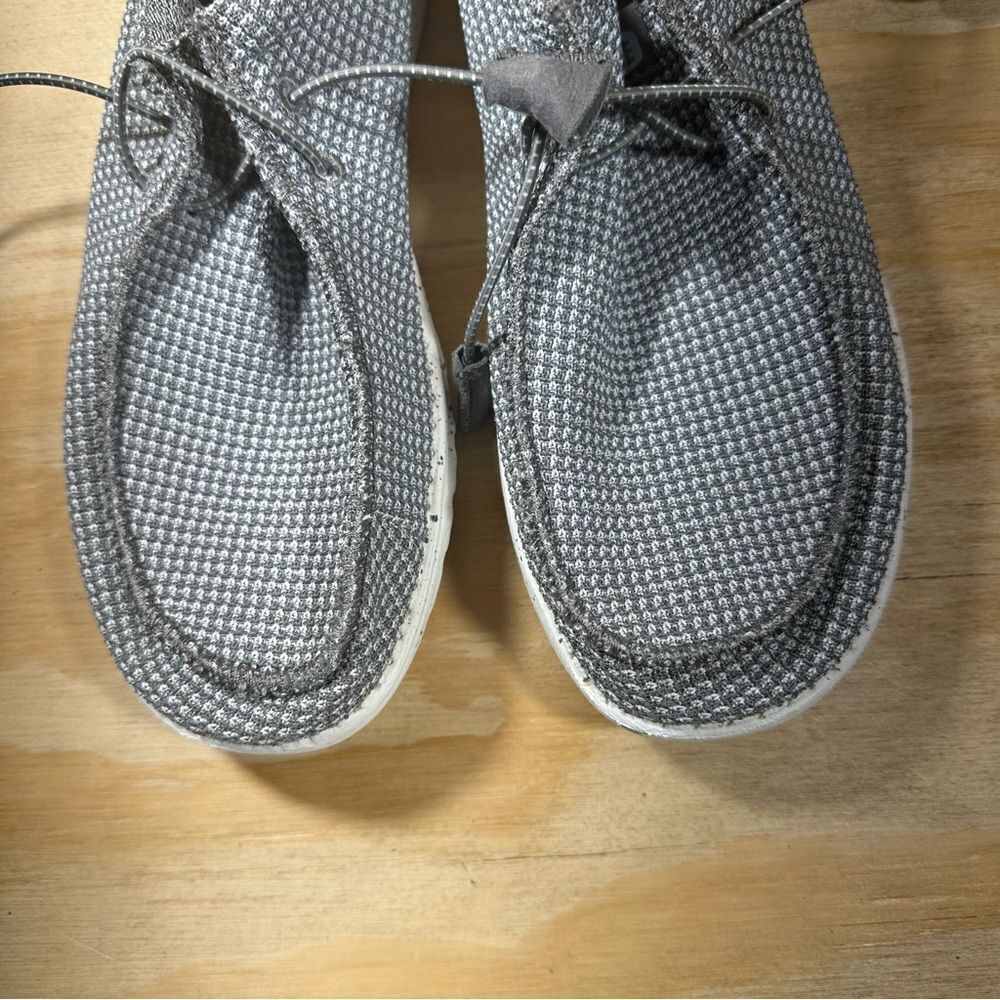 Hey Dude Wally Gray Sport Mesh Casual Shoes Men’s Size 9 - Picture 5 of 9